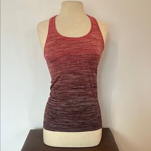 Lululemon Swiftly Tech Racerback Tank Top — Red Alert/White/Dark Sport R…